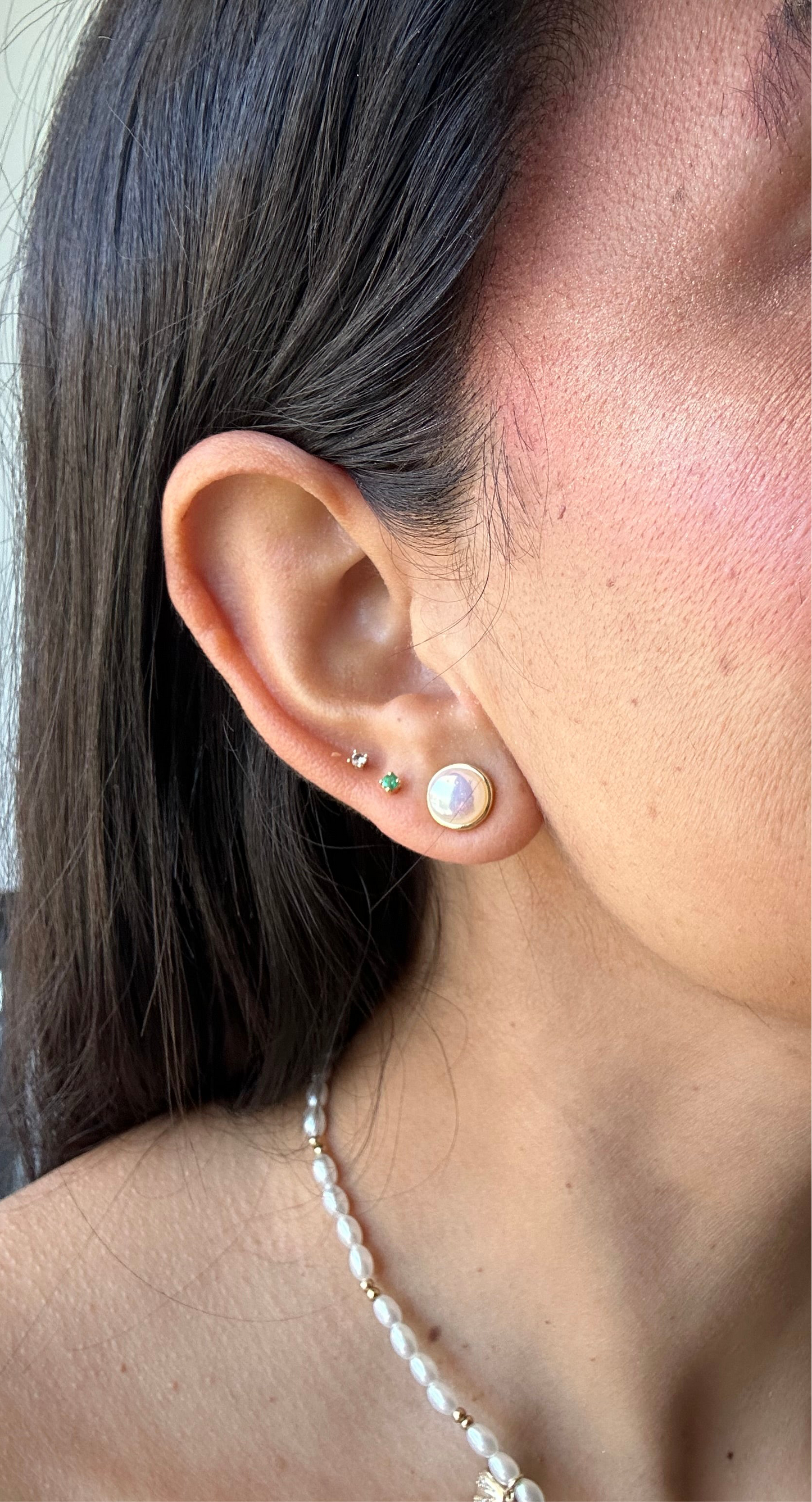 Half pearl earring