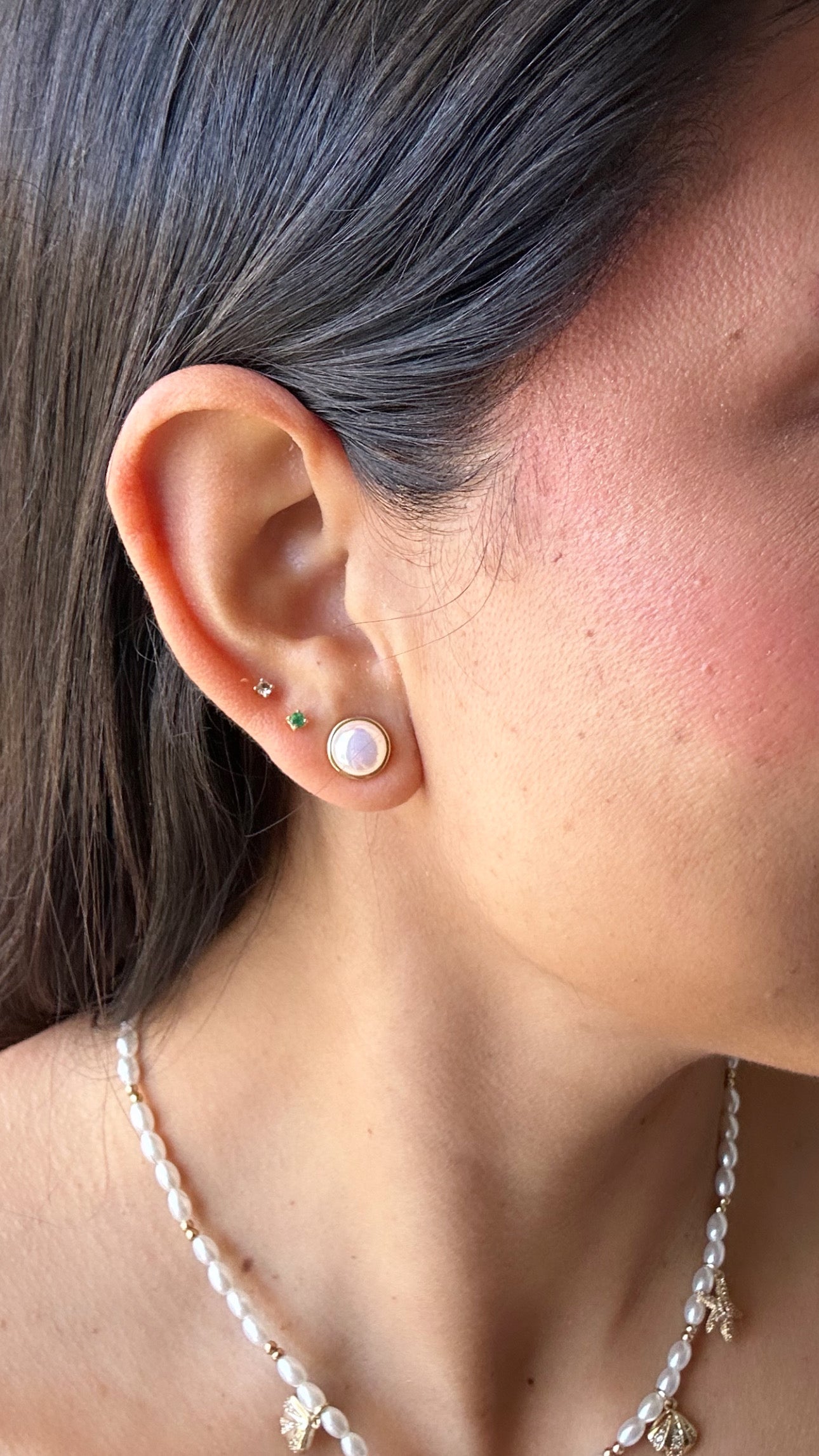Half pearl earring