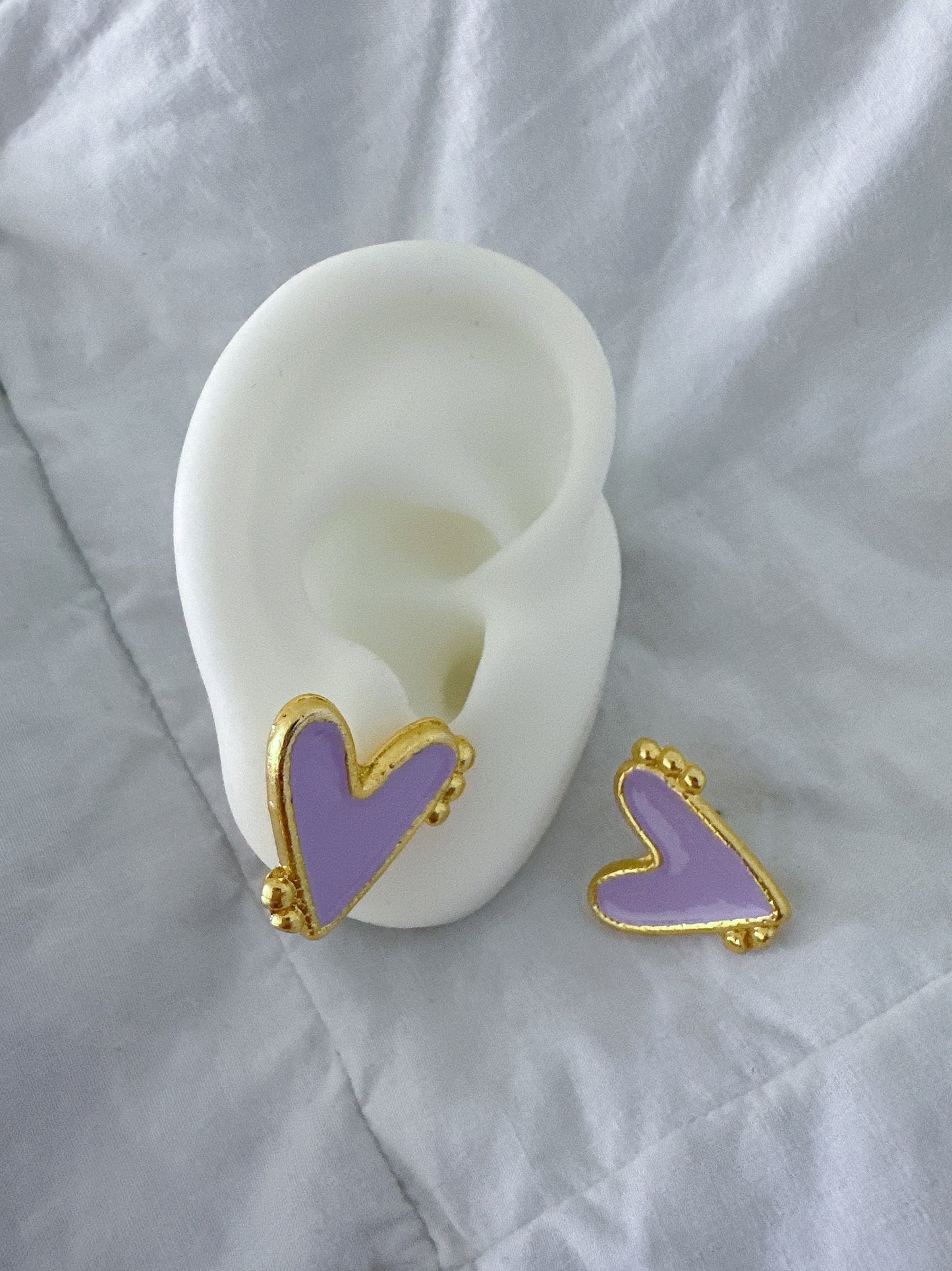 Color heart Earrings