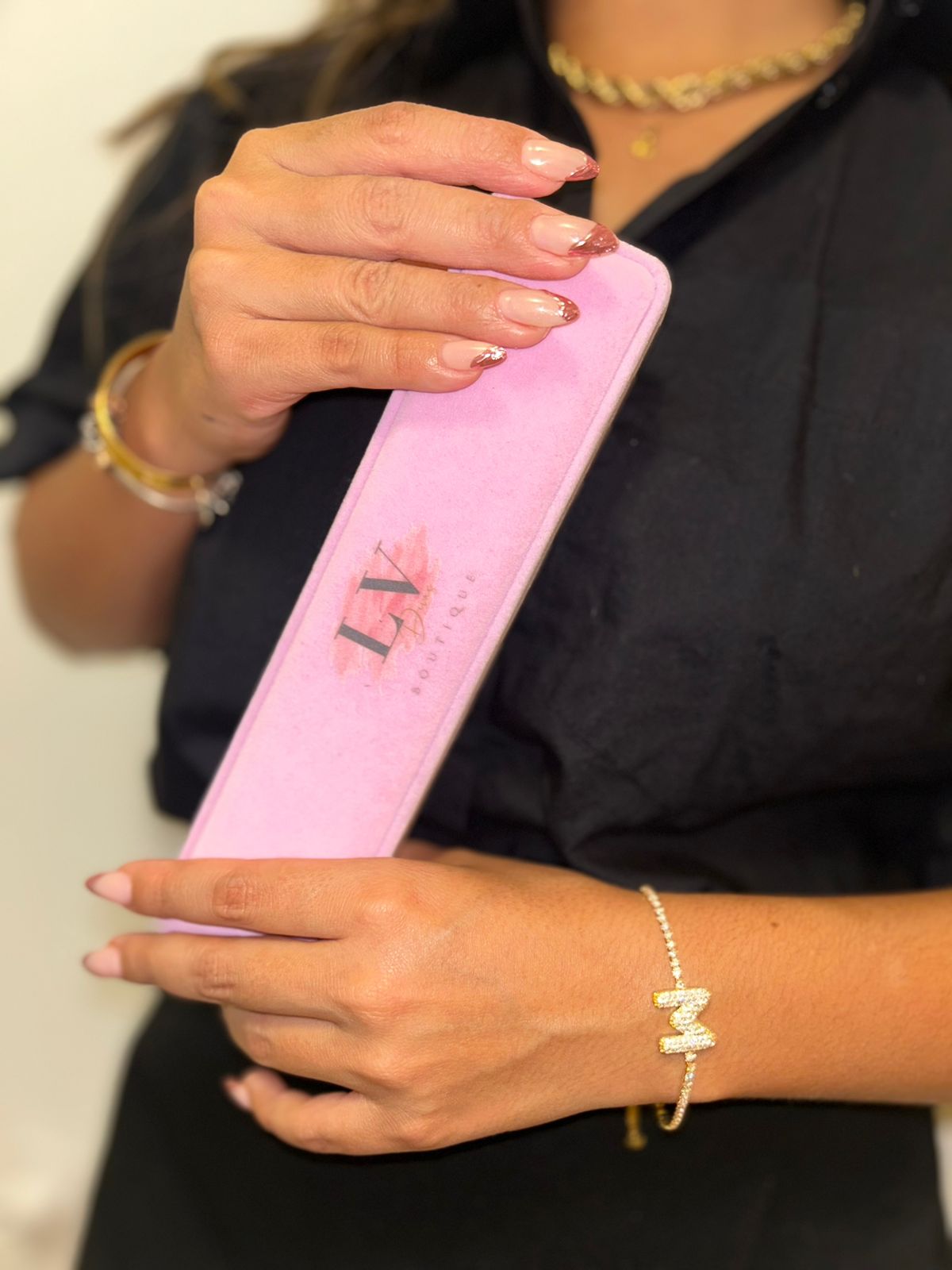 Shiny initial bracelet