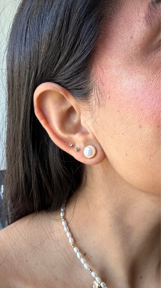 Half pearl earring